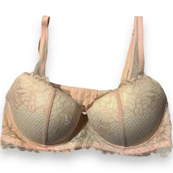 Adore Me 36D Peachy Keen Marcella Lace Contour Demi Underwire Supportive Bra - Picture 1 of 14